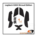 Corepad Logitech G303 Shroud Edition Soft Grips fekete