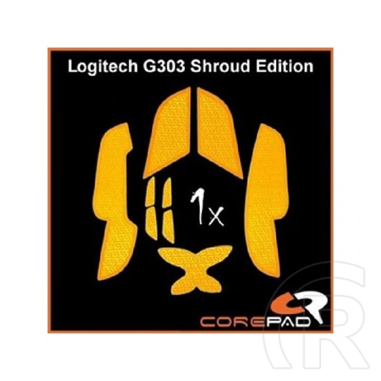 Corepad Logitech G303 Shroud Edition Soft Grips narancssárga