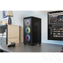 Corsair 2000D RGB Airflow ház (Mini-ITX, fekete)