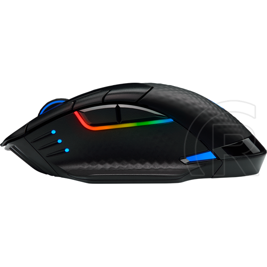 Corsair Dark Core RGB Pro cordless optikai egér (Bluetooth, fekete)