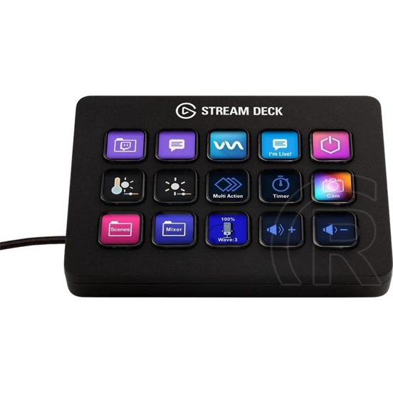 Corsair Elgato Stream Deck MK.2 (15 testreszabható LCD billentyű, fekete)
