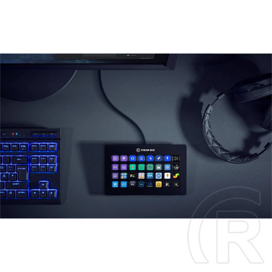 Corsair Elgato Stream Deck XL (32 testreszabható LCD billentyű, fekete)