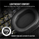 Corsair HS55 vezeték nélküli gaming fejhallgató (7.1 térhatás, mikrofon, fekete)
