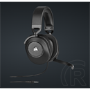 Corsair HS65 Surround vezetékes mikrofonos fejhallgató (Dolby Audio, jack 3,5mm/USB, 50mm, 1,8m kábel, fekete)