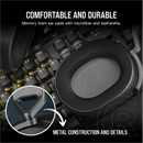 Corsair HS65 Surround vezetékes mikrofonos fejhallgató (Dolby Audio, jack 3,5mm/USB, 50mm, 1,8m kábel, fekete)