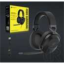 Corsair HS65 Surround vezetékes mikrofonos fejhallgató (Dolby Audio, jack 3,5mm/USB, 50mm, 1,8m kábel, fekete)