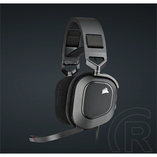 Corsair HS80 RGB USB mikrofonos fejhallgató (USB, 7.1 térhatás, RGB, fekete)