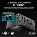 Corsair HXi SHIFT HX1200i tápegység (1200 W, Cybenetics Platinum, ATX, teljesen moduláris)