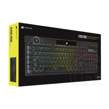 Corsair K100 RGB Optical-Mechanical Black Switch billentyűzet (US, USB, fekete)