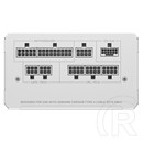 Corsair RM1000e White 1000W tápegység (ATX 3.1, 12 cm ventilátor, moduláris)