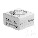 Corsair RM1000e White 1000W tápegység (ATX 3.1, 12 cm ventilátor, moduláris)