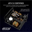 Corsair RM1000x tápegység (1000 W, 80+ Gold, moduláris, ATX 3.1, 14 cm ventilátor)