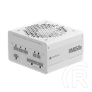 Corsair RM850e tápegység (850W, 80+ Gold, moduláris, ATX 3.1, PCIe 5.1, 12 cm ventilátor, fehér)