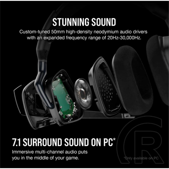 Corsair Void RGB Elite Wireless Premium fejhallgató (fekete)