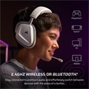 Corsair Void V2 vezeték nélküli gaming fejhallgató (Dolby Atmos, mikrofon, 2.4 GHz vevő, Bluetooth 5.3, 70 óra üzemidő,
