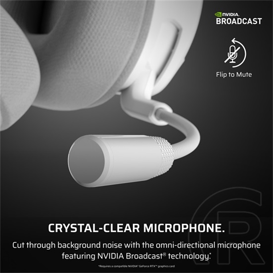 Corsair Void V2 vezeték nélküli gaming fejhallgató (Dolby Atmos, mikrofon, 2.4 GHz vevő, Bluetooth 5.3, 70 óra üzemidő,