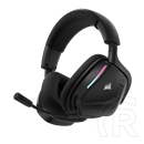 Corsair Void V2 vezeték nélküli headset (Dolby Atmos, 2.4 GHz USB vevő, Bluetooth 5.3, mikrofon, 70 óra, fekete)