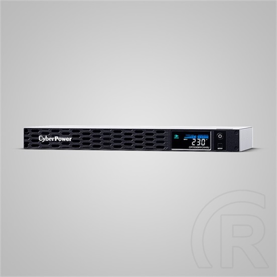 CyberPower CP700EIPFCRM1U szünetmentes tápegység (6x C13, 1x USB, 700 VA/420 W, aktív PFC, tiszta szinusz, line-interakt