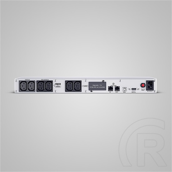 CyberPower CP700EIPFCRM1U szünetmentes tápegység (6x C13, 1x USB, 700 VA/420 W, aktív PFC, tiszta szinusz, line-interakt