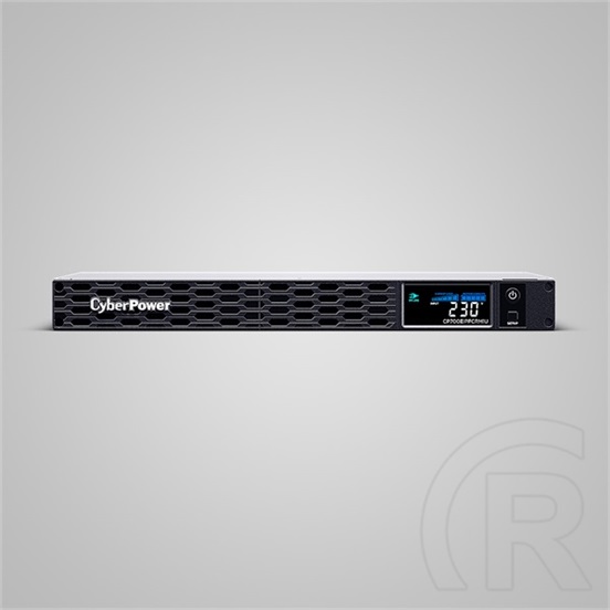 CyberPower CP700EIPFCRM1U szünetmentes tápegység (6x C13, 1x USB, 700 VA/420 W, aktív PFC, tiszta szinusz, line-interakt