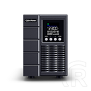 CyberPower OLS2000EA-DE szünetmentes tápegység (2000 VA, 1800 W, 2×C13, 2×Schuko, színes LCD, Online, kettős konverziós,
