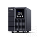 CyberPower OLS2000EA-DE szünetmentes tápegység (2000 VA, 1800 W, 2×C13, 2×Schuko, színes LCD, Online, kettős konverziós,