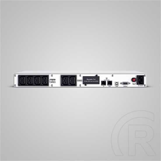 CyberPower OR1000ERM1U szünetmentes tápegység (6x IEC C13, 1000 VA/600 W, rack, USB, line-interaktív, adatvonal-védelem)
