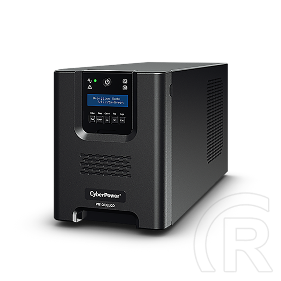 CyberPower PR1000ELCD szünetmentes tápegység (8x IEC320, 1000 VA, 900 W, 230 V, USB, soros, line-interaktív)