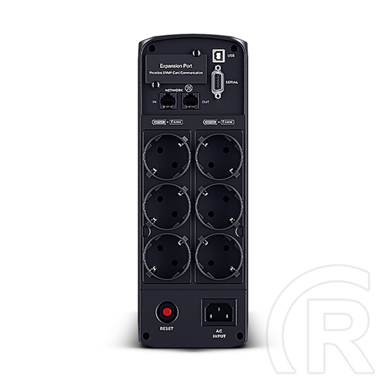 CyberPower UPS Gaming szünetmentes tápegység (1600 VA, line-interaktív, AVR, 6x Schuko, 2x USB, LCD, adatvonal-védelem)