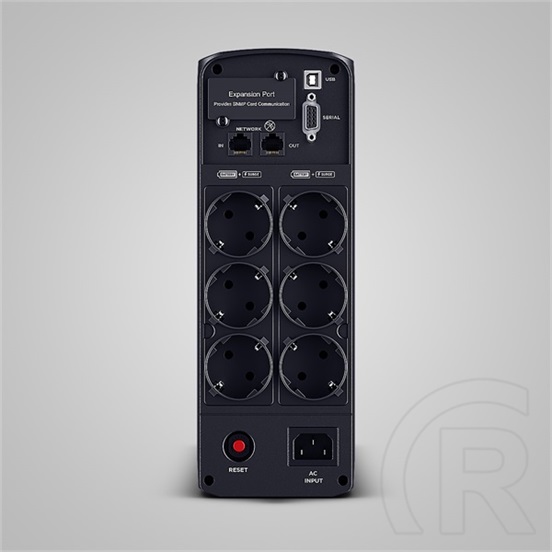 CyberPower UPS Gaming szünetmentes tápegység (line-interaktív, 1350 VA, 810 W, 230 V, 6 Schuko aljzat, 2x USB, AVR, szín