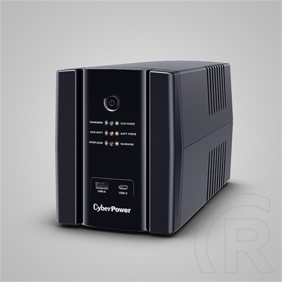 CyberPower UT1500EG szünetmentes tápegység (1500 VA, 900 W, 4 aljzat, Schuko, line-interaktív, 230 V)