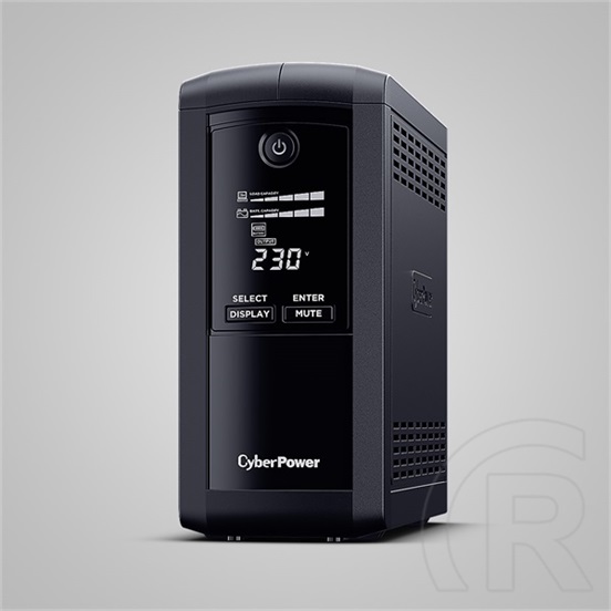 CyberPower VP1000EILCD szünetmentes tápegység (6x IEC C13, 1000VA, 550W, 230V, Line-interaktiv, USB, LCD)