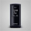 CyberPower VP700EILCD szünetmentes tápegység (Line-interaktiv, 700 VA, 390 W, 6x C13 aljzat, USB, LCD kijelző)