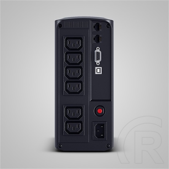 CyberPower VP700EILCD szünetmentes tápegység (Line-interaktiv, 700 VA, 390 W, 6x C13 aljzat, USB, LCD kijelző)