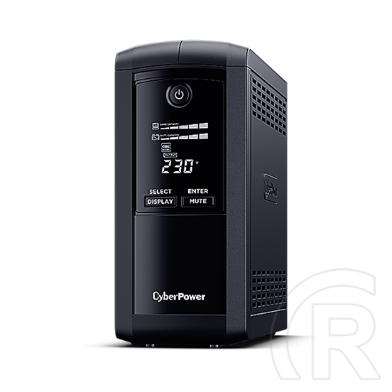 CyberPower VP700ELCD szünetmentes tápegység (4 aljzat, 700 VA, 390 W, 230 V, USB, line-interaktív, 1,5 m)