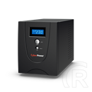 CyberPower Value 2200EILCD szünetmentes tápegység (6 aljzat IEC 320, 2200 VA, 1260 W, line-interaktív, USB, soros, LCD k