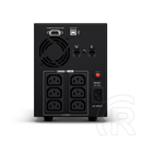 CyberPower Value 2200EILCD szünetmentes tápegység (6 aljzat IEC 320, 2200 VA, 1260 W, line-interaktív, USB, soros, LCD k