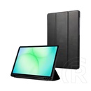 DESIGNED FOR Samsung Samsung Galaxy Tab A11 LTE (SM-X135)  tok álló, bőr hatású (flip, trifold, asztali tartó) fekete