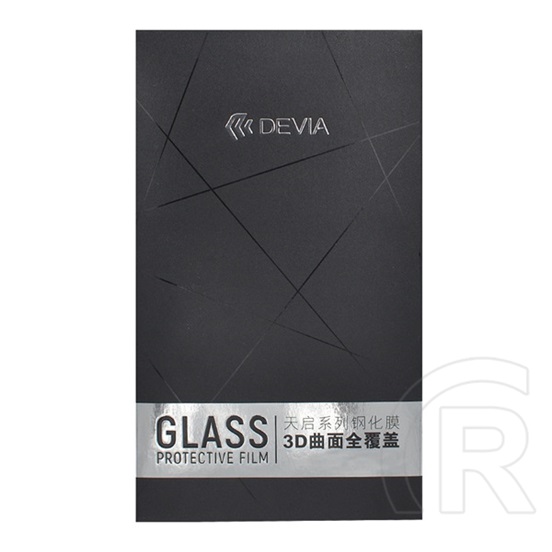 DEVIA Apple iPhone 11 Pro Max képernyővédő üveg (3D, full screen, íves részre, ultravékony, karcálló, 0.18mm, 9H) átláts