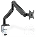 DIGITUS gázrugós C-bilincses univerzális (VESA 75 / 100) 1-es fekete monitor tartó konzol