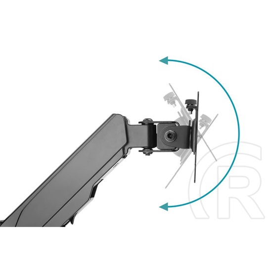 DIGITUS gázrugós fali univerzális (VESA 75 / 100) 1-es fekete monitor tartó konzol