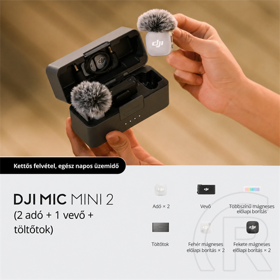 DJI Mic Mini 2 (2 TX + 1 RX + töltőtok)