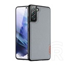 DUX DUCIS Samsung Galaxy S22 Plus 5G (SM-S906) fino telefonvédő (műanyag belső, közepesen ütésálló, rács minta) szürke