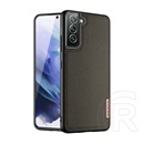DUX DUCIS Samsung Galaxy S22 Plus 5G (SM-S906) fino védő (műanyag belső, közepesen ütésálló, rács minta) sötétzöld