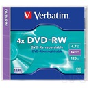 DVD-RW Verbatim 4,7 GB 4x normál tok
