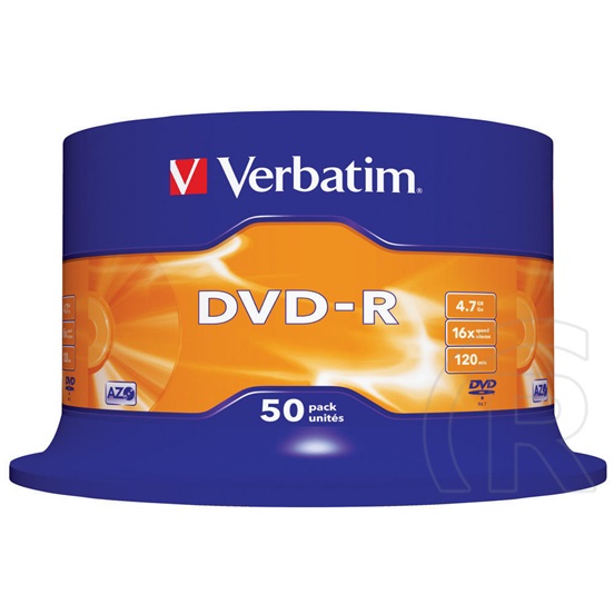 DVD-R Verbatim 4,7 GB 16x Cakebox x50