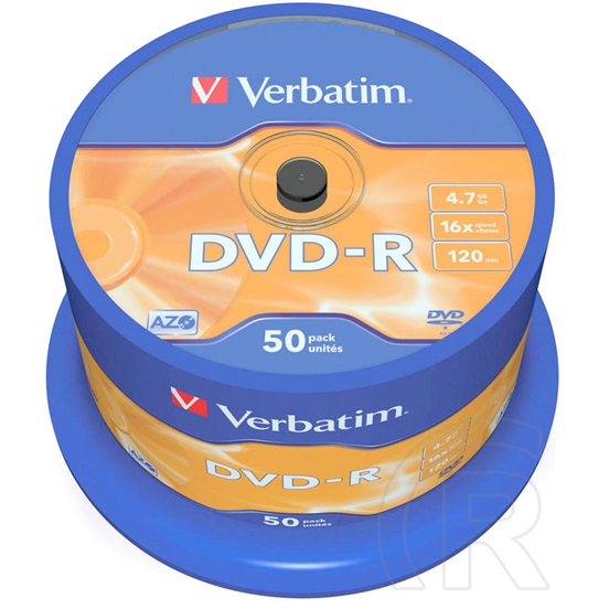 DVD-R Verbatim 4,7 GB 16x Cakebox x50