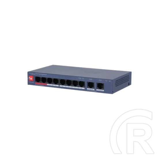 Dahua CS4010-8ET2GT-110 PoE switch (cloud menedzsment, 8x 10/100 Mbps PoE, 2x 10/100/1000 Mbps, 110W)