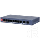 Dahua CS4010-8ET2GT-60 8-port PoE Switch (felhőmenedzsment, 8x 10/100 Mbps PoE, 2x 1 Gbps uplink, 60W)