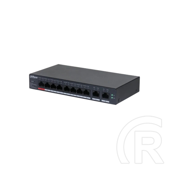 Dahua CS4010-8GT-110 switch PoE (Cloud menedzsment, 8x 1 Gbps PoE, 2x 1 Gbps port, 110 W)